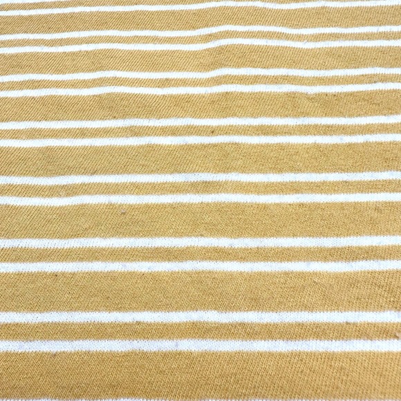 Brandy Melville | Women | Aleena Mustard Yellow Striped Boxy Tee | One Size - Picture 10 of 12